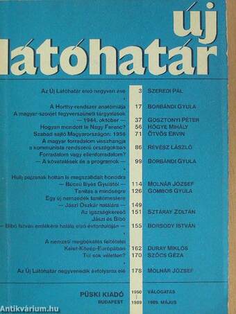 Új látóhatár 1989. május