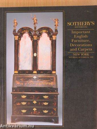 Sotheby's Important English Furniture, Decorations and Carpets
