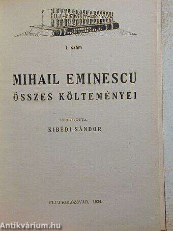 Mihail Eminescu összes költeményei