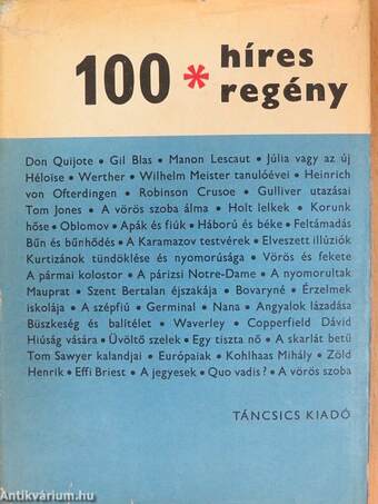 100 híres regény I.