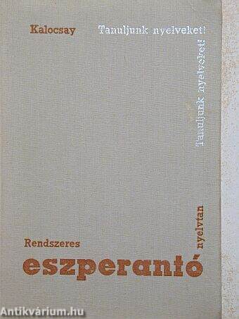 Rendszeres eszperantó nyelvtan