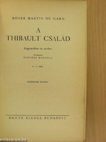 A Thibault család I-II.