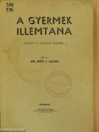 A gyermek illemtana