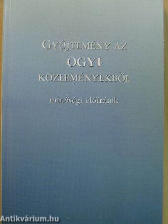 Gyűjtemény az OGYI közleményekből