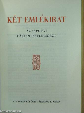 Két emlékirat