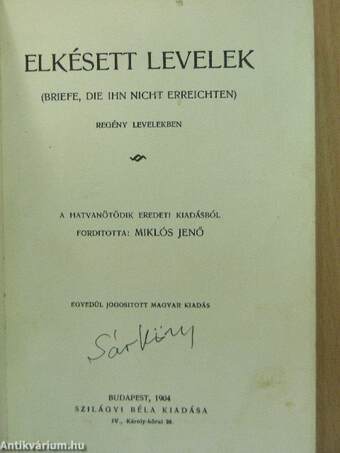 Elkésett levelek