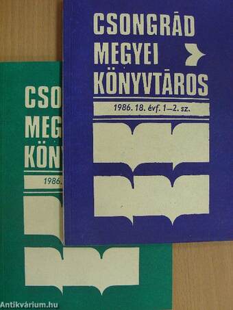 Csongrád megyei könyvtáros 1986/1-4.