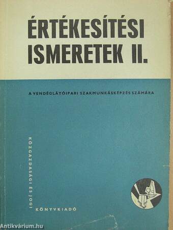 Értékesítési ismeretek II.