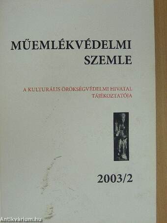 Műemlékvédelmi Szemle 2003/2.