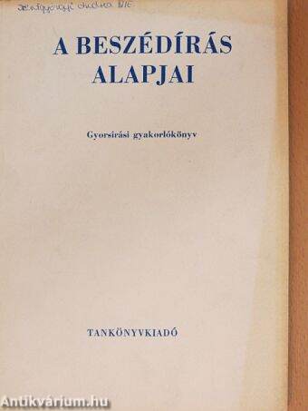 A beszédírás alapjai