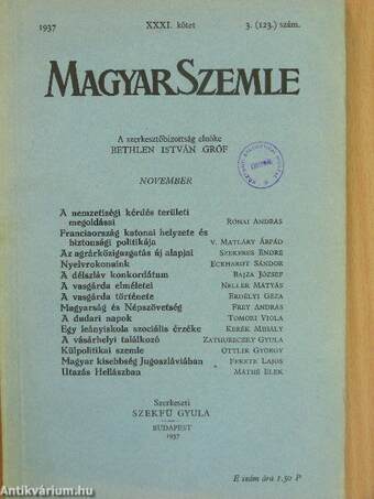 Magyar Szemle 1937. november