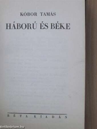 Háború és béke