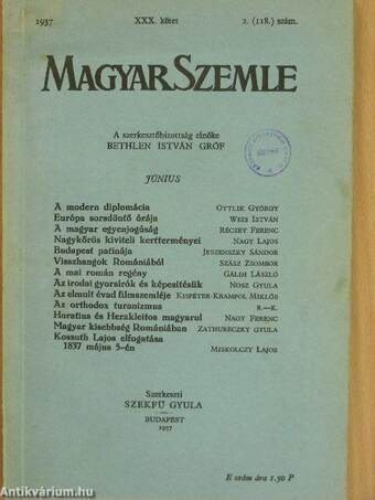Magyar Szemle 1937. június