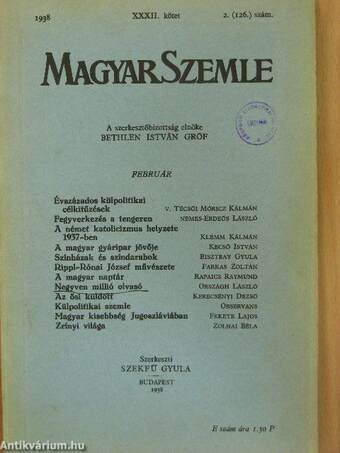 Magyar Szemle 1938. február