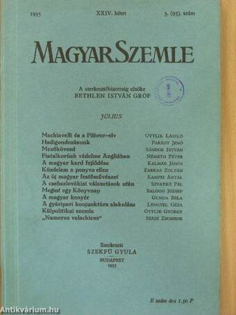 Magyar Szemle 1935. július