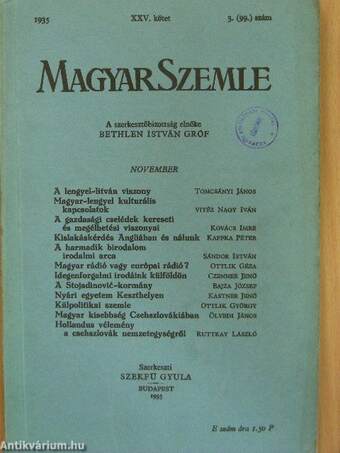 Magyar Szemle 1935. november