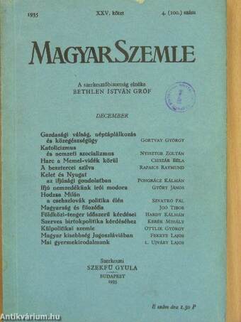 Magyar Szemle 1935. december