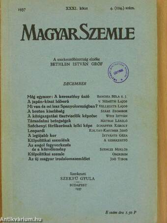 Magyar Szemle 1937. december