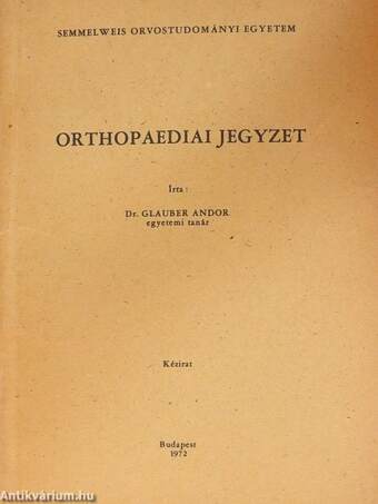 Orthopaediai jegyzet