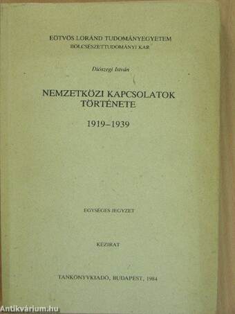 Nemzetközi kapcsolatok története 1919-1939