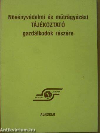 Növényvédelmi és műtrágyázási tájékoztató gazdálkodók részére