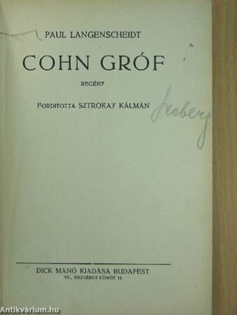 Cohn gróf