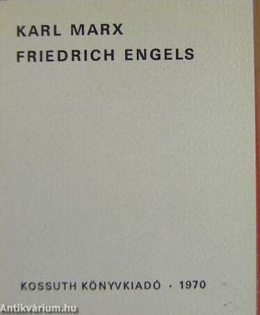 Karl Marx, Friedrich Engels (minikönyv)