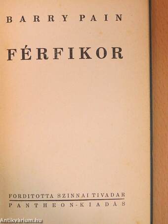 Férfikor