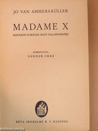 Madame X.