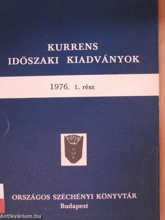 Kurrens időszaki kiadványok 1976. 1.