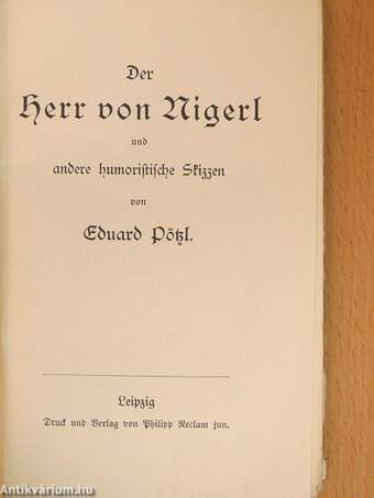 Der Herr von Nigerl (gótbetűs)