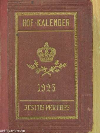 Genealogischer Hofkalender 1925. (gótbetűs)