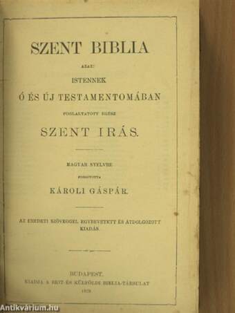 Szent Biblia