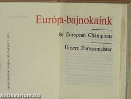 Világbajnokaink/Európa-bajnokaink/Olimpiai bajnokaink (minikönyv) (számozott)/Világbajnokaink/Európa-bajnokaink/Olimpiai bajnokaink (mikrokönyv) (számozott)