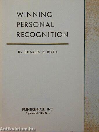 Winning Personal Recognition