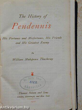 The history of Pendennis