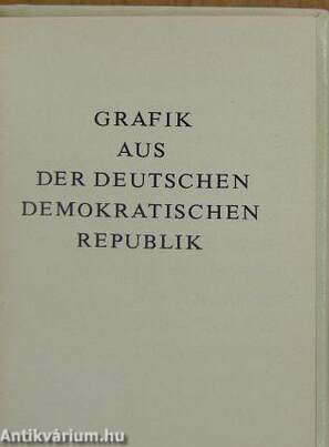 Grafik aus der Deutschen Demokratischen Republik (minikönyv)