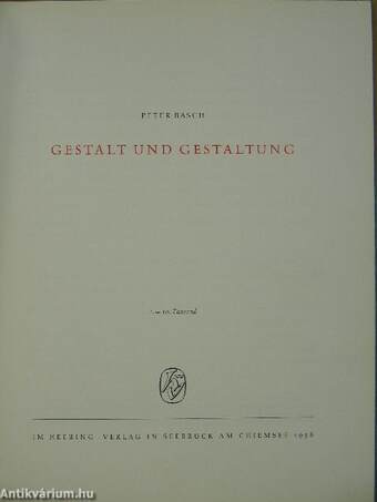 Gestalt und Gestaltung