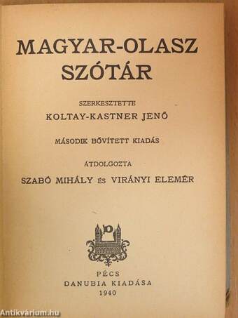 Magyar-olasz szótár