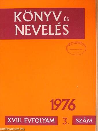 Könyv és Nevelés 1976/3.