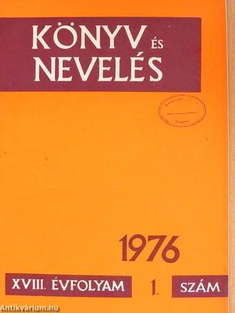 Könyv és Nevelés 1976/1.