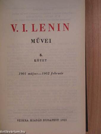 V. I. Lenin művei 5.