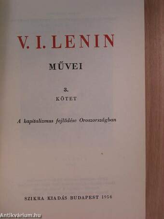 V. I. Lenin művei 3.