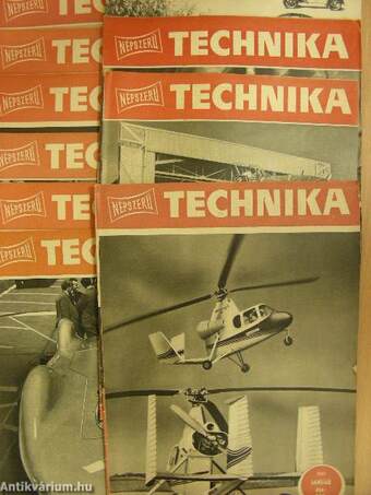 Népszerű Technika 1961. (nem teljes évfolyam)