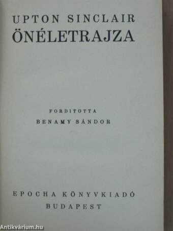 Upton Sinclair önéletrajza