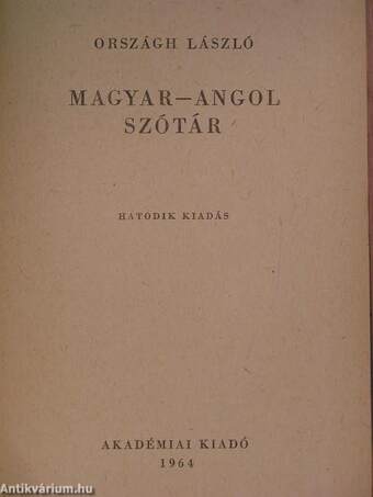 Magyar-angol szótár