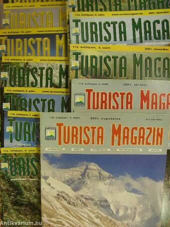 Turista Magazin 2001-2003. (vegyes számok) (15 db)