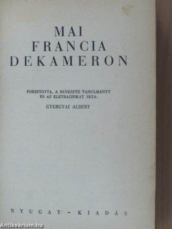 Mai francia dekameron