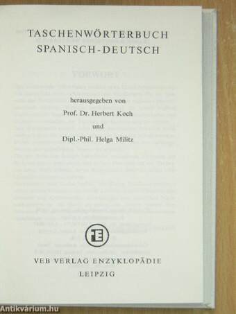 Taschenwörterbuch Spanisch-Deutsch