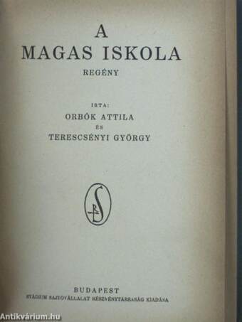 A magas iskola I-II.